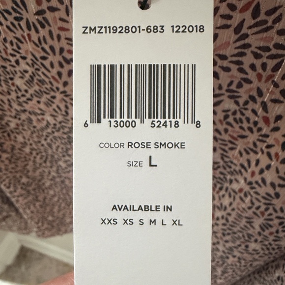 BCBGeneration Women's Pink and Black Patterned Blouse - Picture 6 of 6